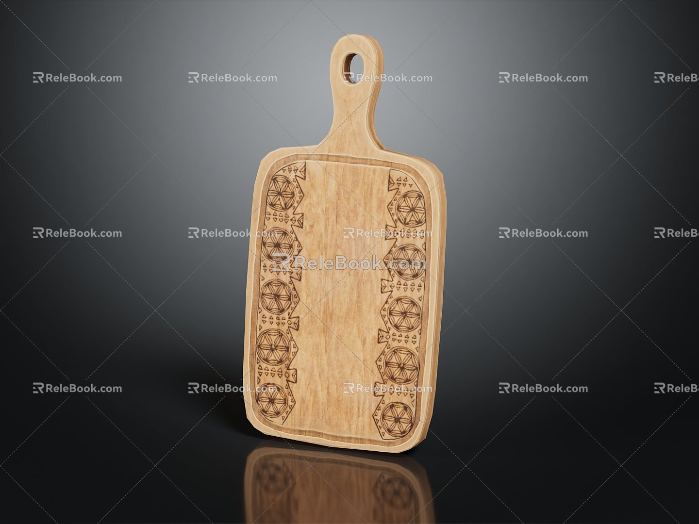 Modern Chopping Board Wooden Chopping Board Chopping Board Bamboo Chopping Board 3d model