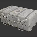 Silver Metal Case With Secure Latches Straps And Label For Storage