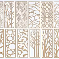 Stylish Wooden Room Dividers With Intricate Laser Cut Patterns And Designs