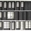 Various Black Door Styles With Glass Panels And Different Designs For Interior