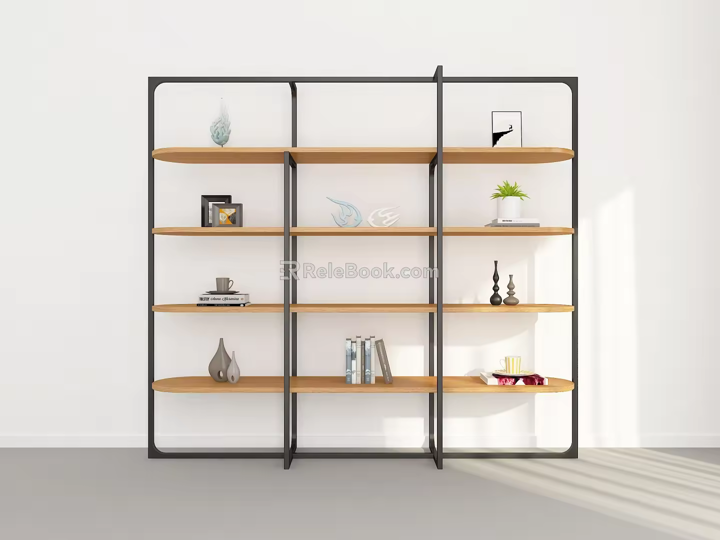 Bookshelf Ornaments Bookshelf Decoration Decorative Rack Storage Rack Bookshelf 3d model
