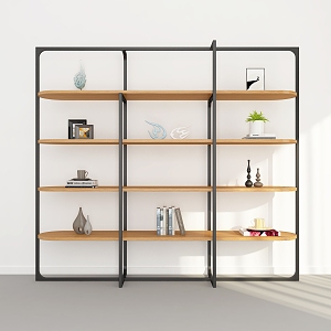 Bookshelf Ornaments Bookshelf Decoration Decorative Rack Storage Rack Bookshelf 3d model