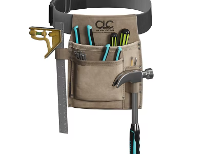 Practical Tool Belt with Hammer Saw and Screwdrivers for Hardware Tools 3d model