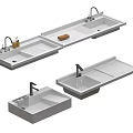Different Modern Washbasin Styles With Faucets And Sleek Countertop Designs For Bathroom