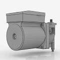 Industrial Equipment Mechanical Component With Metal Casing Round Structure And Silver Black Design