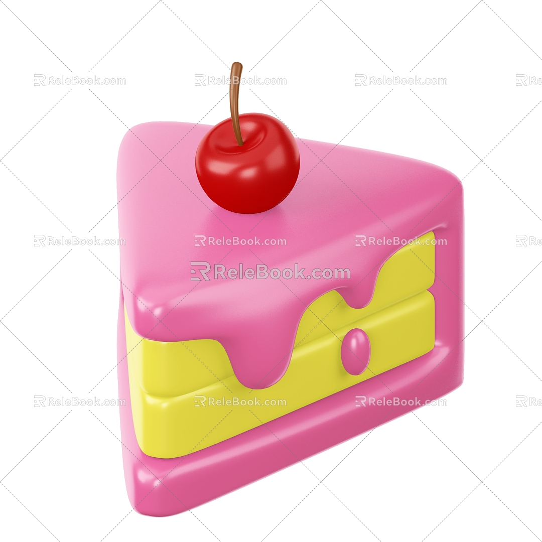 Modern Cake Dessert Cartoon Cake model