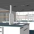 Modern Laboratory 3d model
