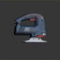 Bosch Blue Electric Jigsaw With Power Cord Red Switch And Metal Base