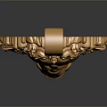 Golden Lion Head Pendant With Intricate Mane Design For Daily Wear