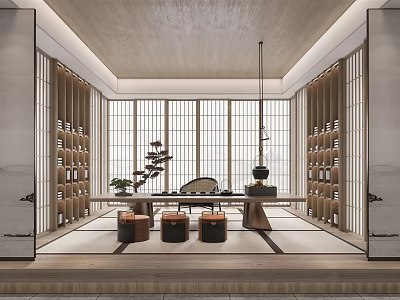 Japanese Tea Room Tatami Tea Room 3d model
