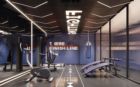 Modern Gym 3d model