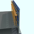 Modern Multi Storey Building Exterior Wall With Glass Curtain And Metal Frame Design