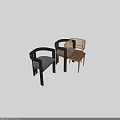 Modern Single Chair With Wooden Armrest Frame And Soft Cushion Multiple Colors
