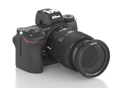 Nikon Professional Digital Camera with High Resolution Lens and Ergonomic Grip 3d model