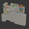 Detailed Residential Building Model With Multi Level Structure And Interior Layout