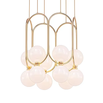 Modern chandelier 3d model