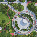 Time Park Curve Square 3d model