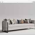 Modern Multiplayer Sofa 3d model