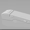 White Electronic Device With Modern Sleek Design And Flat Surface Base Structure 3d model