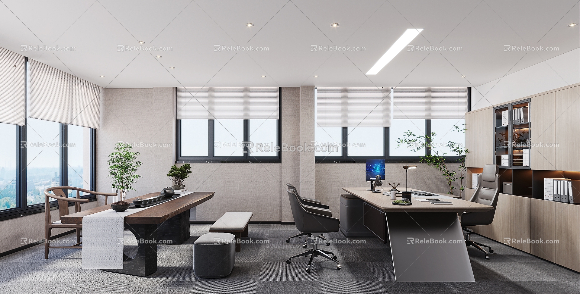 Modern General Manager Office 3d model