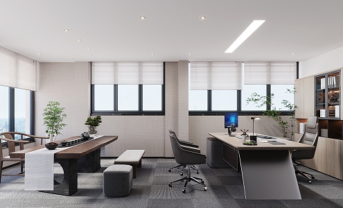 Modern General Manager Office 3d model