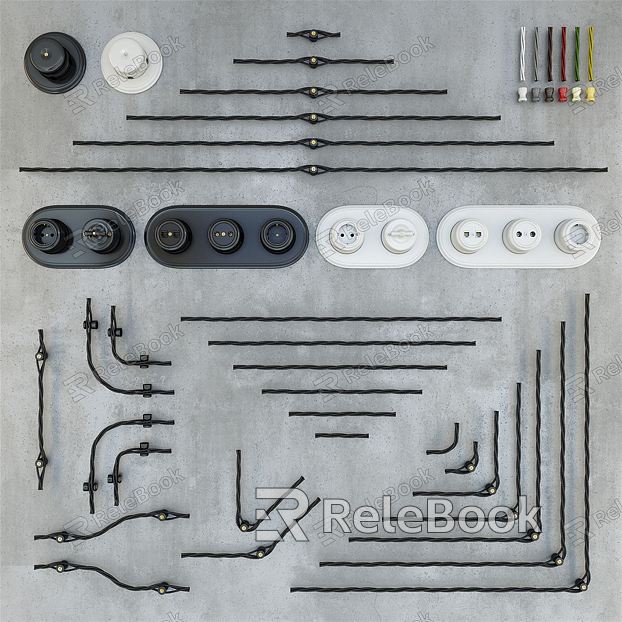 Modern socket switch socket wire line model