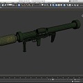 T3 Anti-tank Rocket Gun Grenade Launcher Rocket Rocket Rocket RPG Air-to-air Weapon Air-to-air Missile Low Face Number Low Model Simple Model Movie Stage 3d model