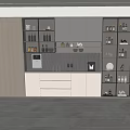 Wine Cabinet Sideboard 3d model