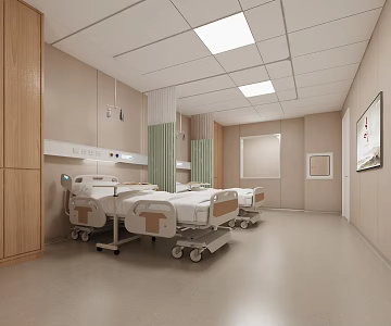Hospital ward Hospital examination room Treatment room 3d model