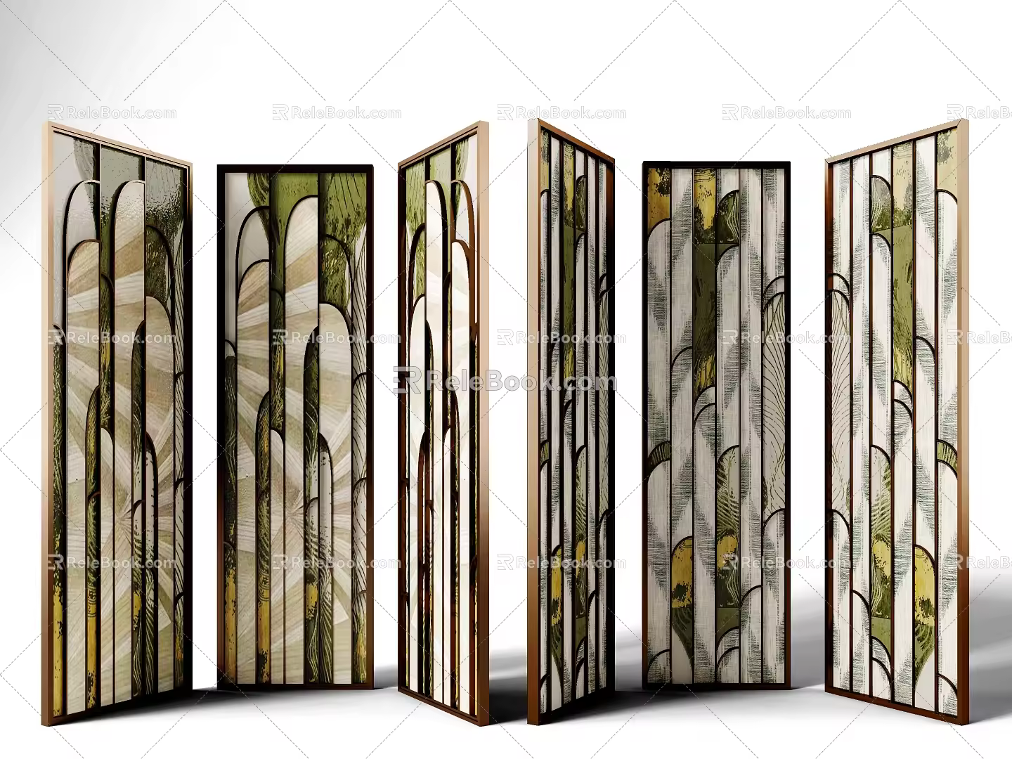 Modern screen partition 3d model