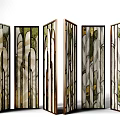 Modern screen partition 3d model