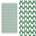 Green Mesh Components With Interconnected Ring Patterns And Woven Structure 3d model