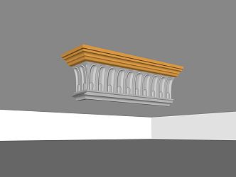 European plaster line 3d model