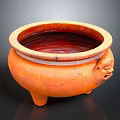Chinese-style water tank container 3d model