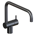 Modern Black Kitchen Faucets With Different Design Styles And Single Handle Options 3d model