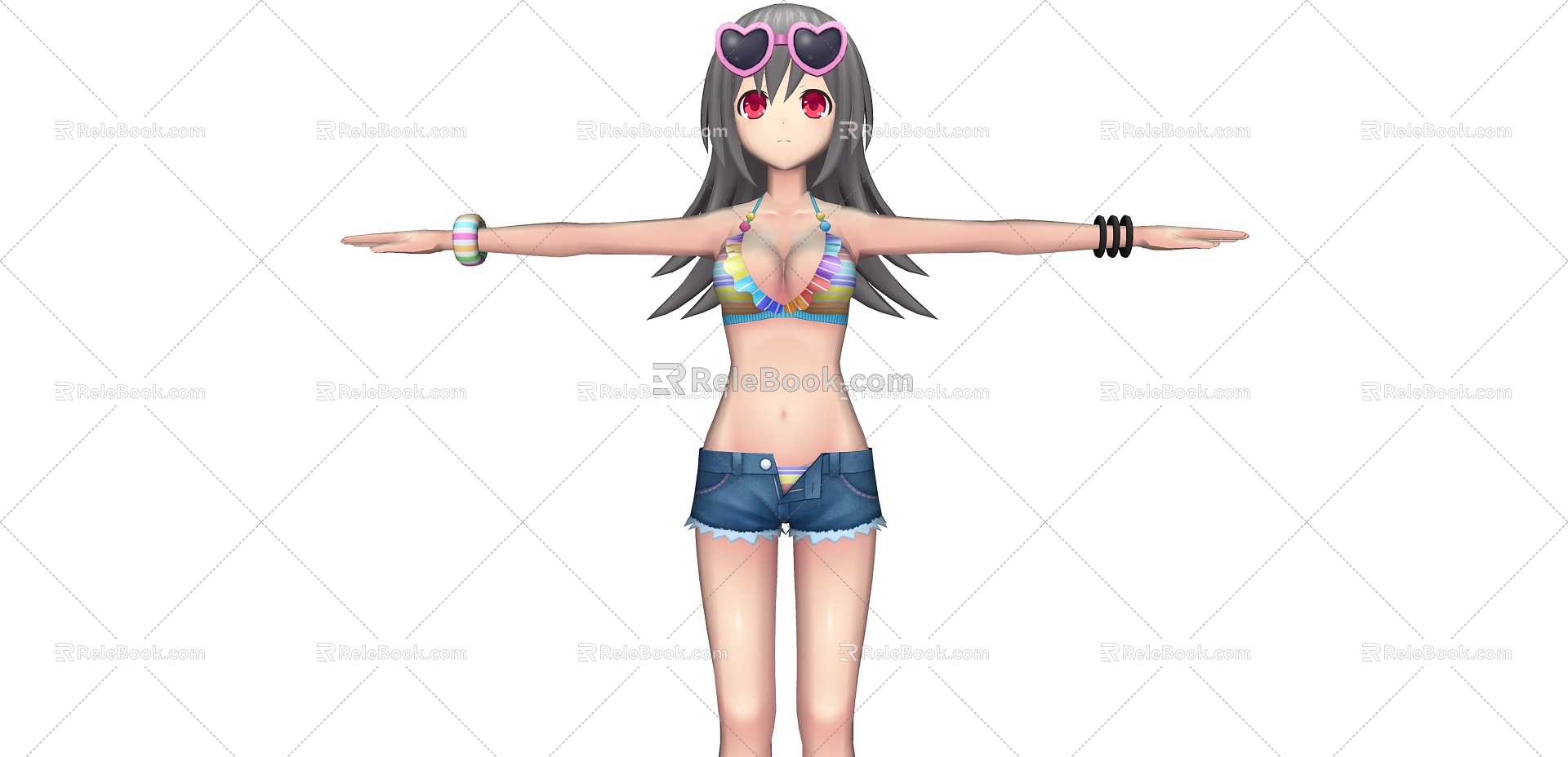 Modern Anime Characters 3d model