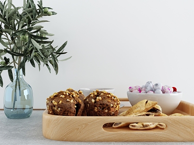 Modern Food Fruit Plate model