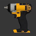 Professional Yellow And Black Cordless Electric Drill With Ergonomic Grip And Powerful Motor