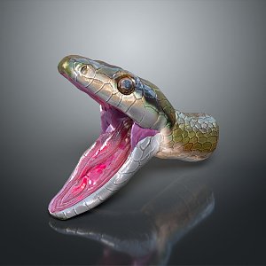 snake cobra venomous snake python reptile cold-blooded animal reptile 3d model