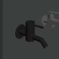 Two Modern Wall Mounted Faucets In Brushed Bronze And Matte Black