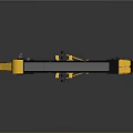 Yellow And Black Industrial Mechanical Conveyor With Long Frame And Wheels