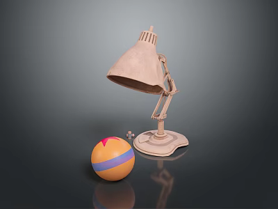 Modern Lighting Fixture Combination With Table Lamp And Stylish Home Decor Elements 3d model