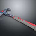 Ridgid Hammer With Metal Head Red And Gray Non Slip Handle Grip