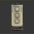 minibus minivan driverless bus school bus van box car 3d model
