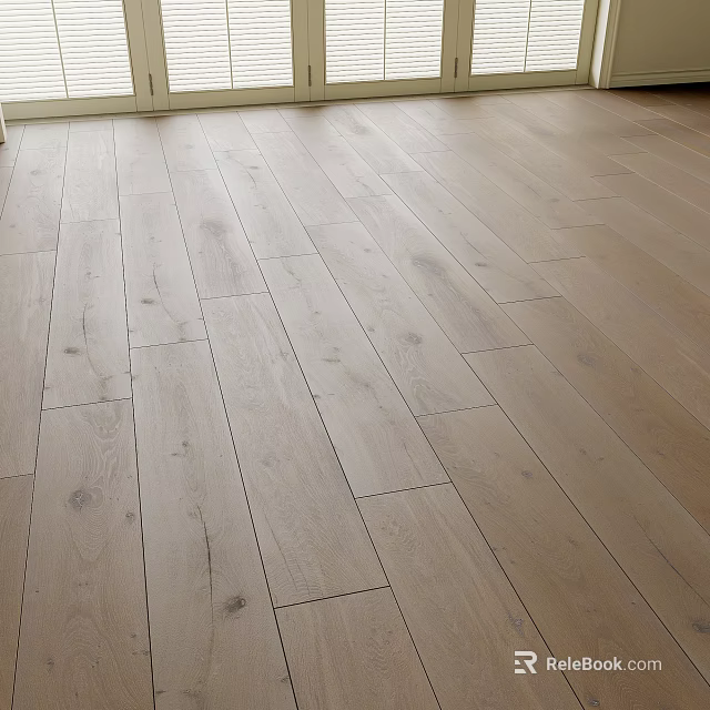 Light Colored Wood Flooring With Natural Texture 3d model 