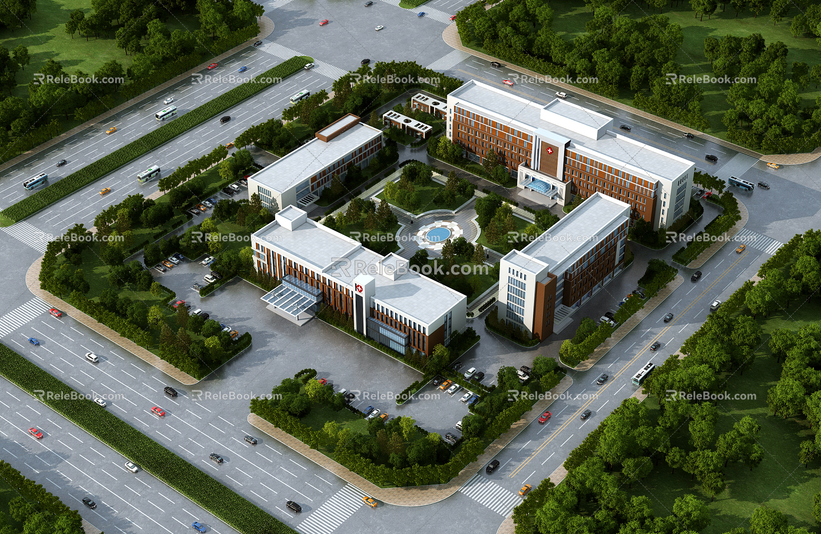 Modern Hospital Architecture Hospital 3d model