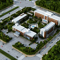 Modern Hospital Architecture Hospital 3d model