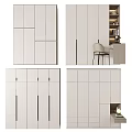 Modern Wardrobe Design With Sleek Doors Multiple Drawers And Functional Storage Space 3d model