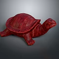 Red Turtle Shaped Coffee Table Unique Sculptural Design For Modern Living Space 3d model