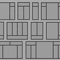 Modern window combination 3d model